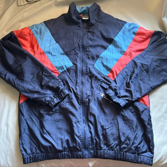 Champion vintage navy windbreaker - Picture 2 of 6